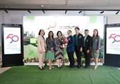 สปว. มอบดอกไม้แสดงความยินดีเนื่องในวันสถาปนาสำนักหอสมุดกลางครบรอบ 50 ปี