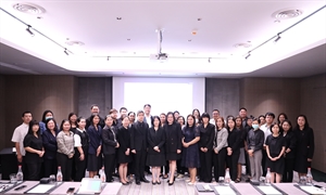 ภาพบรรยายกาศการจัดโครงการสนับสนุนการนำเสนอผลงานวิจัยไปใช้ประโยชน์ แนวทางการขึ้นทะเบียนอาหารและเครื่องสำอางกับ อย.