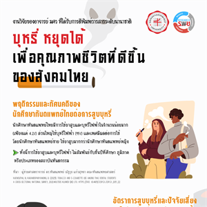บุหรี่ หยุดได้ เพื่อคุณภาพชีวิตที่ดีขึ้นของสังคมไทย