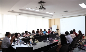 ภาพบรรยายกาศการจัดโครงการฝึกอบรมเชิงปฏิบัติการ “การพัฒนาสมรรถนะบุคลากรโดยใช้เทคโนโลยี AI” สถาบันยุทธศาสตร์ทางปัญญาและวิจัย