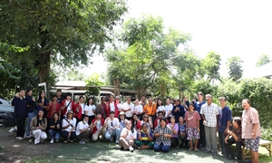 ภาพบรรยากาศการจัดโครงการส่งเสริมวัฒนธรรมการนำผลงานวิจัยบริการต่อชุมชน อยุธยา