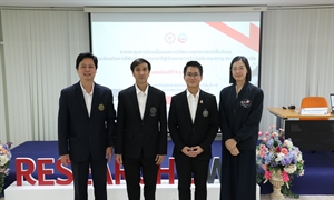 ภาพบรรยากาศโครงการ “การขับเคลื่อนผลงานวิจัยตามยุทธศาสตร์เพื่อสังคม และส่งเสริมการตีพิมพ์ระดับนานาชาติสู่เป้าหมายการจัดอันดับ Ranking ของมหาวิทยาลัย”