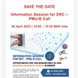 INFORMATION SESSION FOR ERC - PMU-B CALL